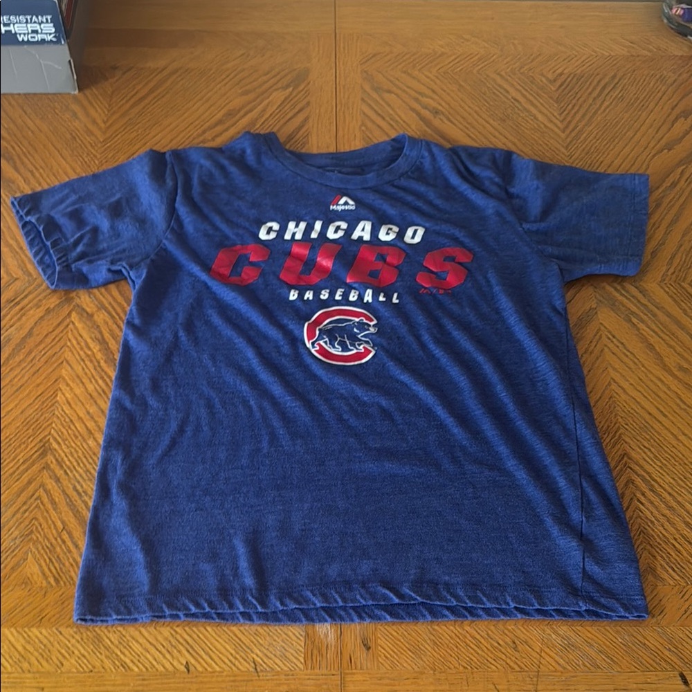Majestic Chicago Cubs Blue Graphic Tee